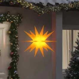 Ziemassvētku Lampa Ar Led, Salokāma, Dzeltena, 100 Cm Vidaxl