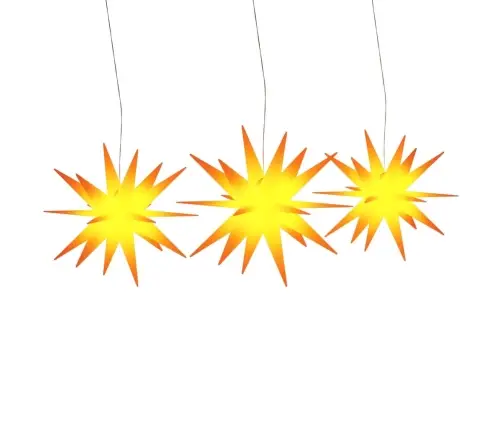 Jõulutuled Led-Valgustusega 3 Tk, Kokkupandav, Kollane