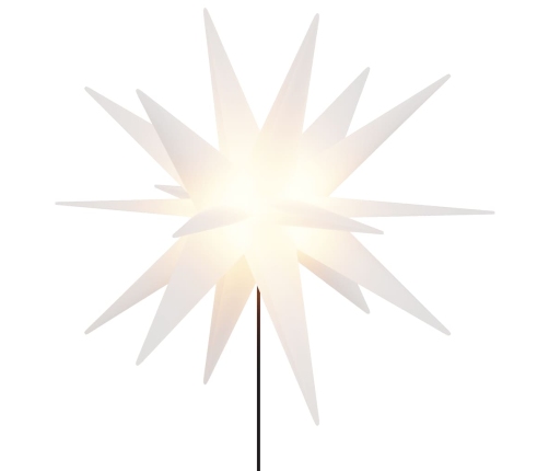 Kalėdiniai Šviestuvai Su Smaigais/Led, 3Vnt., Balti, 35Cm