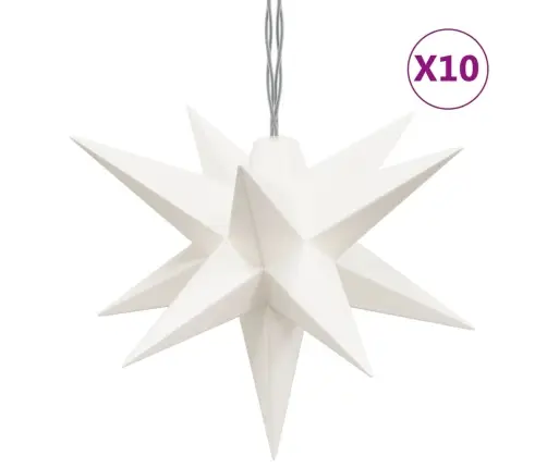 Ziemassvētku Lampiņa, 10 Led, Balta, 10 Cm Vidaxl