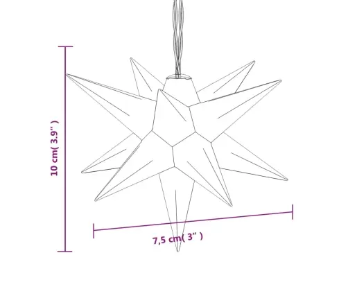 Ziemassvētku Lampiņa, 10 Led, Dzeltena, 10 Cm Vidaxl Ziemassvētku Lampiņa, 10 Led, Dzeltena, 10 Cm Vidaxl