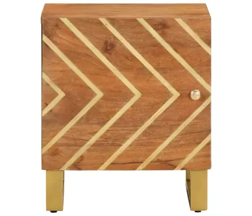 Naktinės Spintelės, 2Vnt., Rudos Ir Juodos, Mango Masyvas