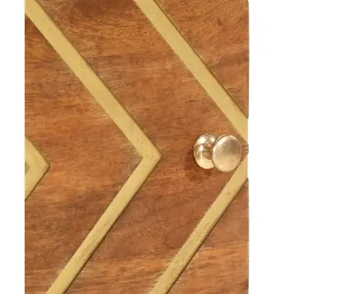 Naktinės Spintelės, 2Vnt., Rudos Ir Juodos, Mango Masyvas