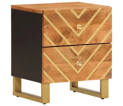 Naktinė Spintelė, Ruda Ir Juoda, Mango Medienos Masyvas