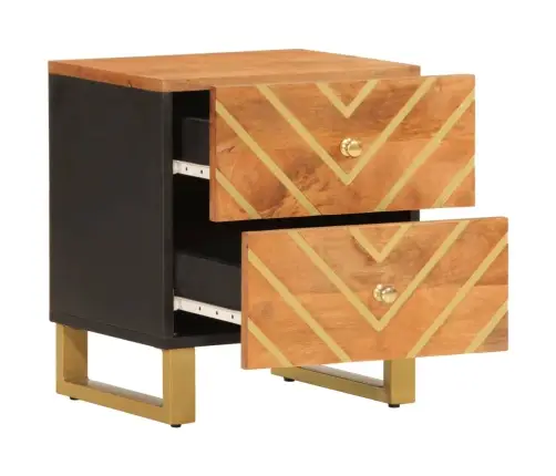 Naktinė Spintelė, Ruda Ir Juoda, Mango Medienos Masyvas