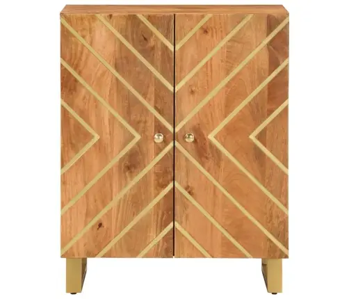 Šoninė Spintelė, Ruda Ir Juoda, 60X33,5X75cm Mango Masyvas Šoninė Spintelė, Ruda Ir Juoda, 60X33,5X75cm Mango Masyvas