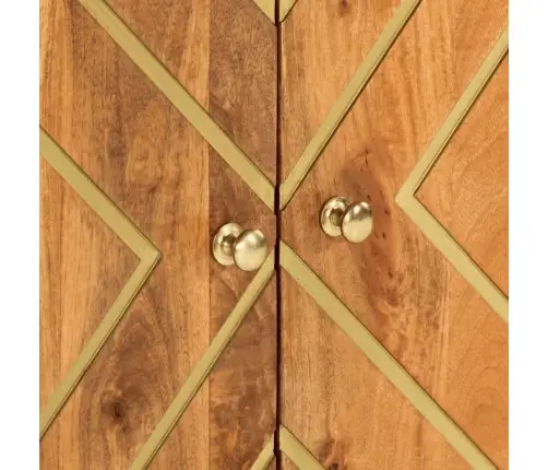 Šoninė Spintelė, Ruda Ir Juoda, 60X33,5X75cm Mango Masyvas Šoninė Spintelė, Ruda Ir Juoda, 60X33,5X75cm Mango Masyvas