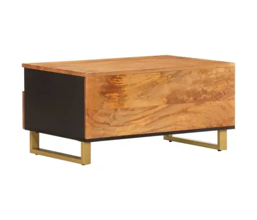 Kohvilaud, Pruun Ja Must, 80X54X40 cm Mangopuit