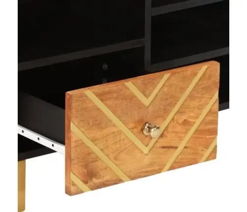 Tv Kapp, Pruun Ja Must, 100X33,5X46 cm Mangopuit