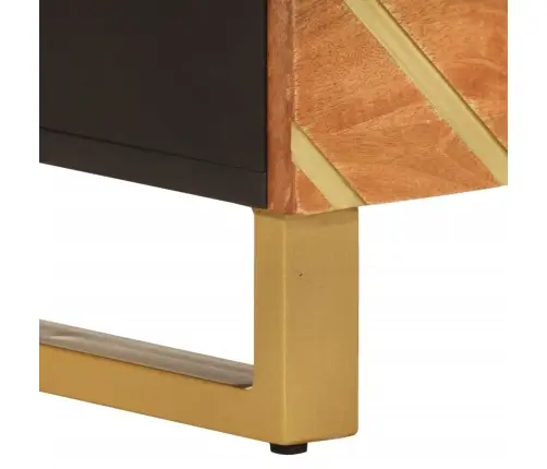 Tv Kapp, Pruun Ja Must, 100X33,5X46 cm Mangopuit