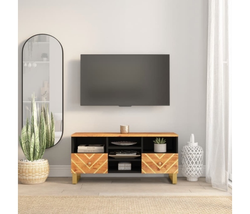 Tv Kapp, Pruun Ja Must, 100X33,5X46 cm Mangopuit