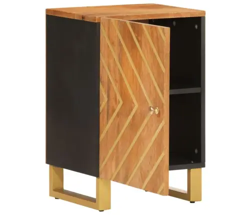 Vannitoakapp, Pruun Ja Must, 38X33,5X58 cm Mangopuit