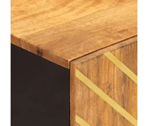 Vannitoakapp, Pruun Ja Must, 38X33,5X58 cm Mangopuit