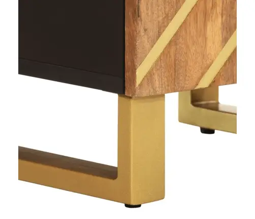 Vannitoakapp, Pruun Ja Must, 38X33,5X58 cm Mangopuit