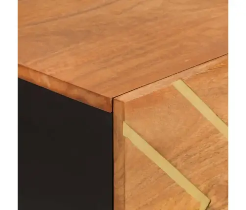 Šoninė Spintelė, Ruda Ir Juoda, 80X33,5X75cm Mango Masyvas