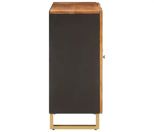 Šoninė Spintelė, Ruda Ir Juoda, 90X33,5X75cm Mango Masyvas