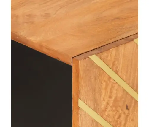 Šoninė Spintelė, Ruda Ir Juoda, 90X33,5X75cm Mango Masyvas