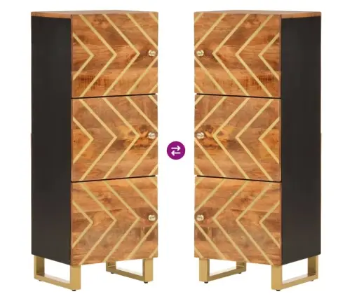 Augstais Skapītis, 40X33,5X110 Cm, Mango Masīvkoks Vidaxl