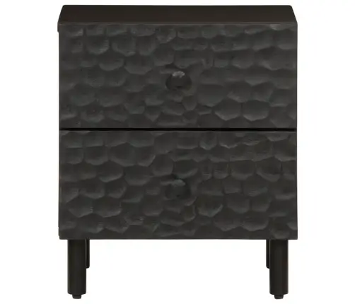 Naktsskapītis, Melns, 40X33X46 Cm, Mango Masīvkoks Vidaxl