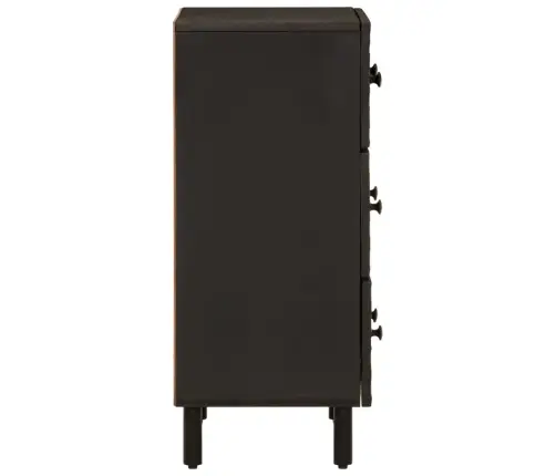 Skapītis, 60X33X75 Cm, Melns, Mango Masīvkoks Vidaxl