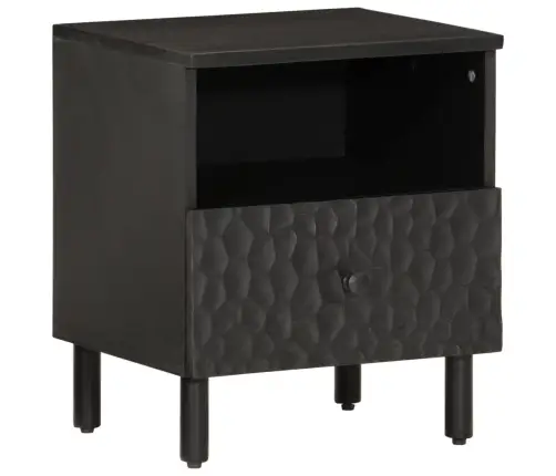 Naktsskapīši, 2 Gab., 40X33X46 Cm, Melni, Mango Masīvkoks Vidaxl