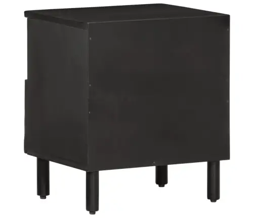 Naktsskapīši, 2 Gab., 40X33X46 Cm, Melni, Mango Masīvkoks Vidaxl