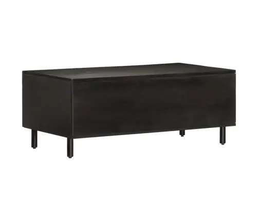 Kafijas Galdiņš, 100X54X40 Cm, Melns, Mango Masīvkoks Vidaxl