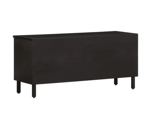 Tv Skapītis, 100X33X46 Cm, Melns, Mango Masīvkoks Vidaxl