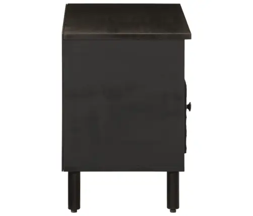 Televizoriaus Spintelė, Juoda, 80X33X46cm Mango Masyvas