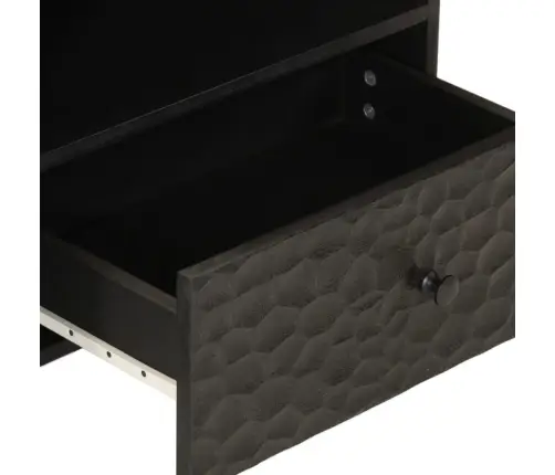 Televizoriaus Spintelė, Juoda, 80X33X46cm Mango Masyvas