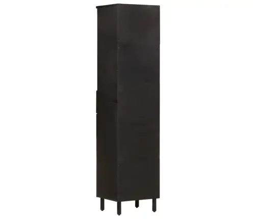 Vonios Kambario Spintelė, Juoda, 38X33X160cm Mango Masyvas