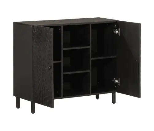 Skapītis, 90X33X75 Cm, Melns, Mango Masīvkoks Vidaxl