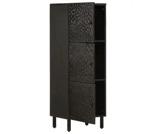 Augstais Skapītis, 40X33X110 Cm, Melns, Mango Masīvkoks Vidaxl