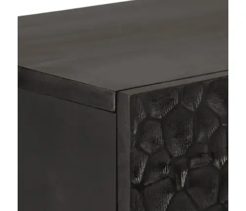 Augstais Skapītis, 40X33X110 Cm, Melns, Mango Masīvkoks Vidaxl