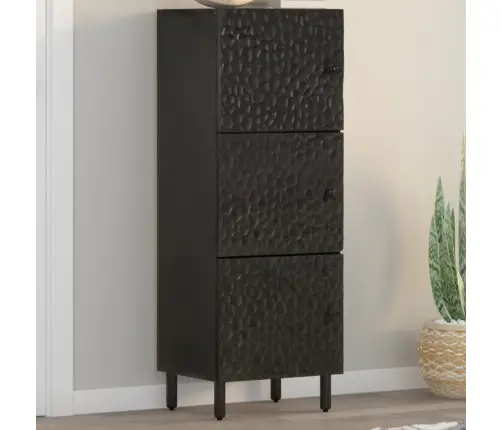 Augstais Skapītis, 40X33X110 Cm, Melns, Mango Masīvkoks Vidaxl