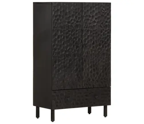 Augstais Skapītis, 60X33X100 Cm, Melns, Mango Masīvkoks Vidaxl