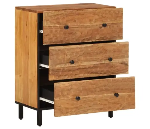 Skapītis, 60X33X75 Cm, Akācijas Masīvkoks Vidaxl