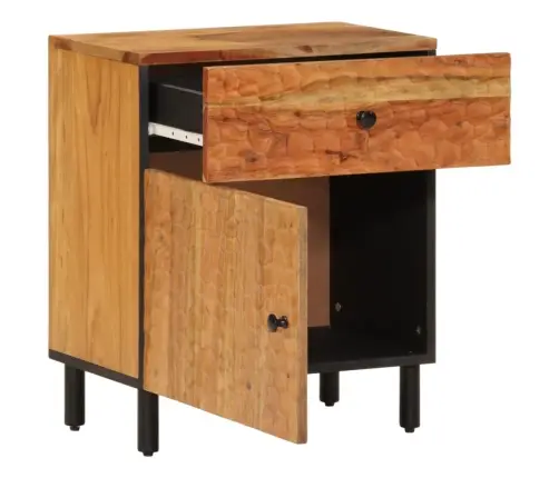 Naktinė Spintelė, 50X33X60cm Akacijos Medienos Masyvas