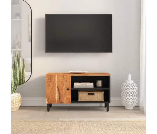 Tv Skapītis, 80X33X46 Cm, Akācijas Masīvkoks Vidaxl