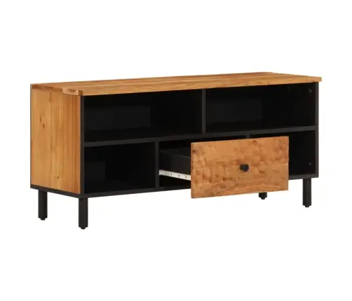Tv Skapītis, 100X33X46 Cm, Akācijas Masīvkoks Vidaxl