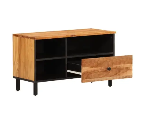 Tv Skapītis, 80X33X46 Cm, Akācijas Masīvkoks Vidaxl