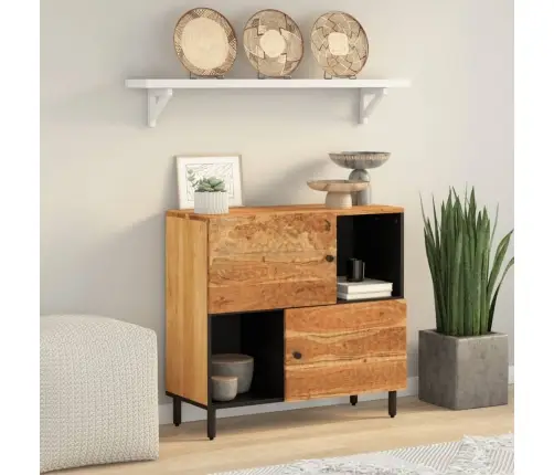 Šoninė Spintelė, 80X33X75cm Akacijos Medienos Masyvas
