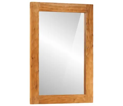 Spogulis, 50X70X2,5 Cm, Akācijas Masīvkoks Un Stikls Vidaxl