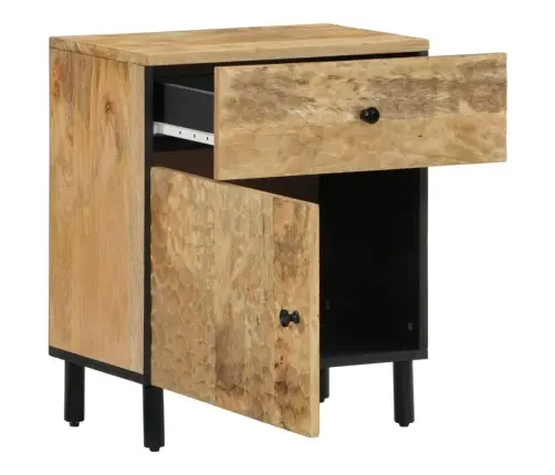 Naktinė Spintelė, 50X33X60cm Mango Medienos Masyvas Naktinė Spintelė, 50X33X60cm Mango Medienos Masyvas