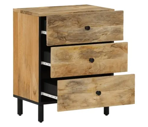 Naktinė Spintelė, 50X33X60cm Mango Medienos Masyvas