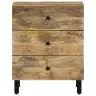 Naktinė Spintelė, 50X33X60cm Mango Medienos Masyvas