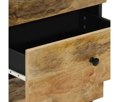 Naktinė Spintelė, 50X33X60cm Mango Medienos Masyvas