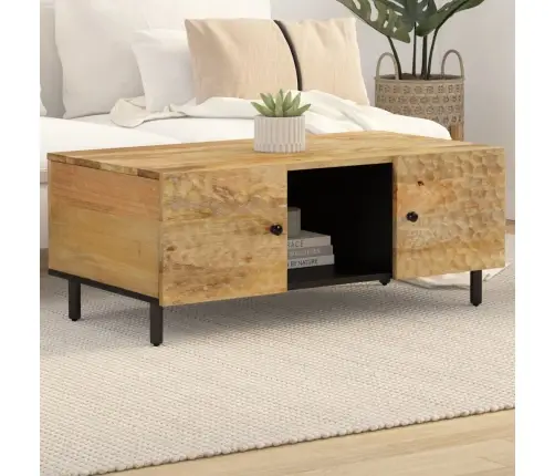 Kafijas Galdiņš, 100X54X40 Cm, Mango Masīvkoks Vidaxl