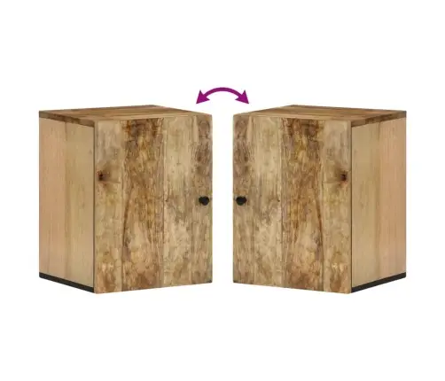 Sieninė Vonios Kambario Spintelė, 38X33X48cm Mango Masyvas