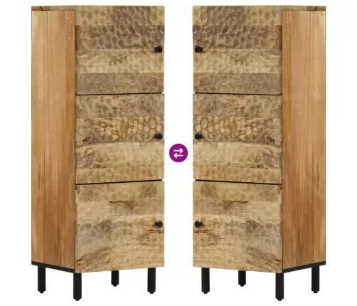 Komoda, 40X33X110cm Mango Medienos Masyvas